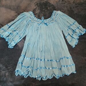 Charming Blue Kids Dress